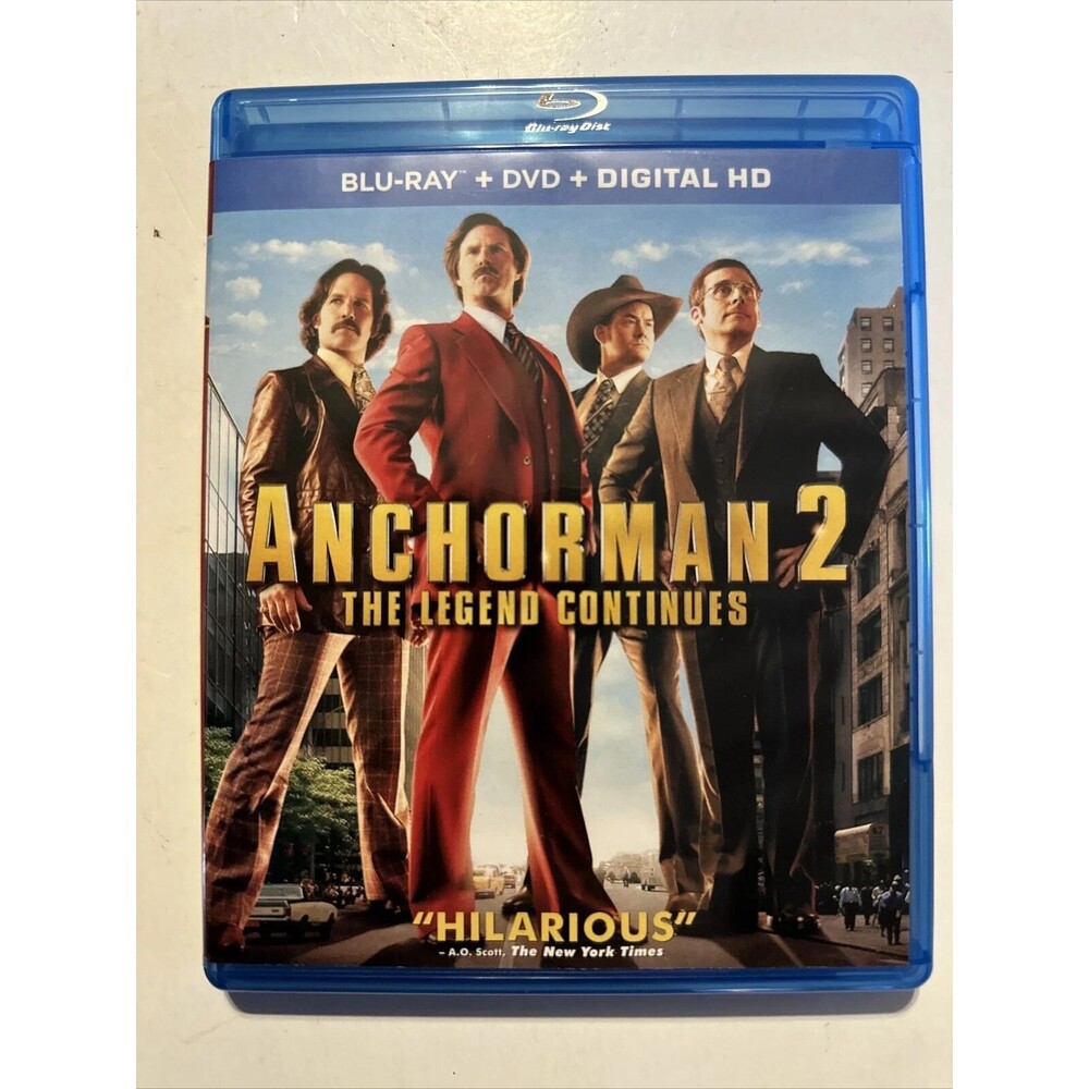 Anchorman 2: The Legend Continues (DVD + Blu-ray) 3-disk set